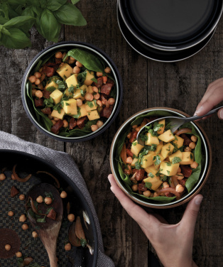 Logo trade corporate gifts picture of: Black+Blum Glass Lunch Bowl 750ml