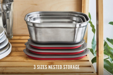 Logo trade promotional merchandise picture of: Black+Blum Mealprep Box 3pcs Set Small, Medium, Large