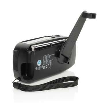 Logo trade promotional products image of: RescueWave RCS recycled plastic emergency radio