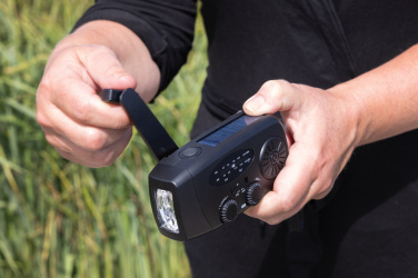 Logo trade advertising products image of: RescueWave RCS recycled plastic emergency radio