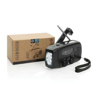 Logo trade promotional product photo of: RescueWave RCS recycled plastic emergency radio