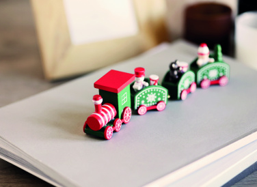 Logotrade corporate gift image of: Wooden Christmas train