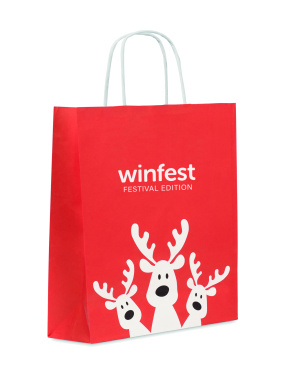 Logo trade business gifts image of: Gift paper bag medium
