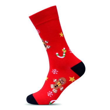 Logo trade promotional merchandise photo of: Pair of Christmas socks L