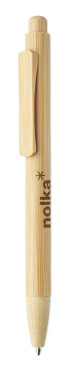 Logotrade promotional giveaway image of: Bamboo automatic ball pen