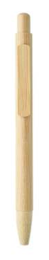 Logo trade promotional giveaway photo of: Bamboo automatic ball pen