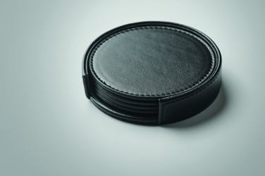 Logotrade promotional merchandise photo of: Set of 4 PU coasters