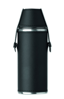 Logo trade promotional item photo of: Hip flask with shot cups