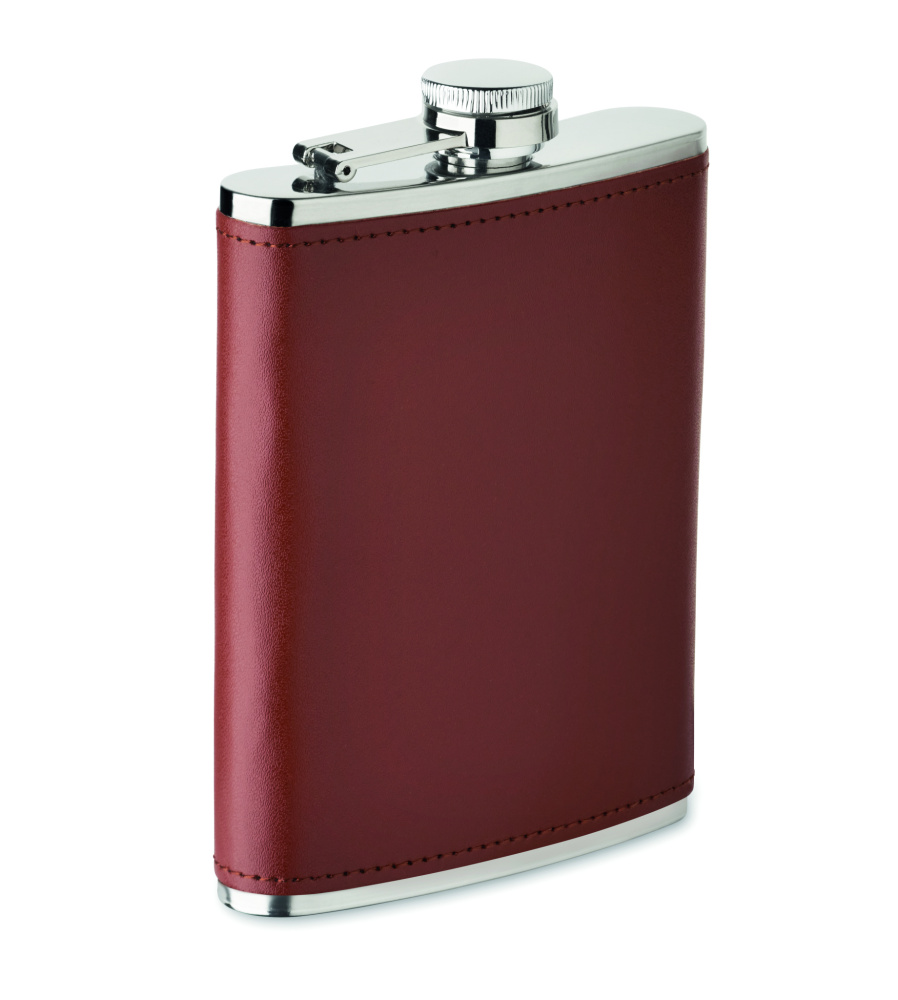 Logo trade promotional merchandise picture of: Slim hip flask 200 ml