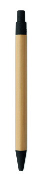 Logo trade promotional gifts picture of: Push button ball pen in bamboo