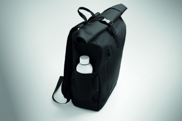 Logotrade business gift image of: Rolltop laptop rucksack 600D