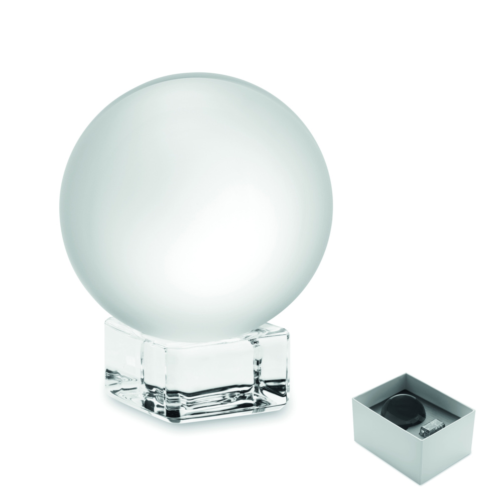 Logo trade promotional merchandise picture of: Glass round award