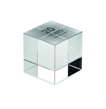 Logo trade advertising products image of: Glass cube award
