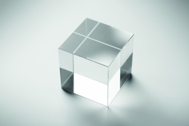 Logo trade promotional giveaway photo of: Glass cube award