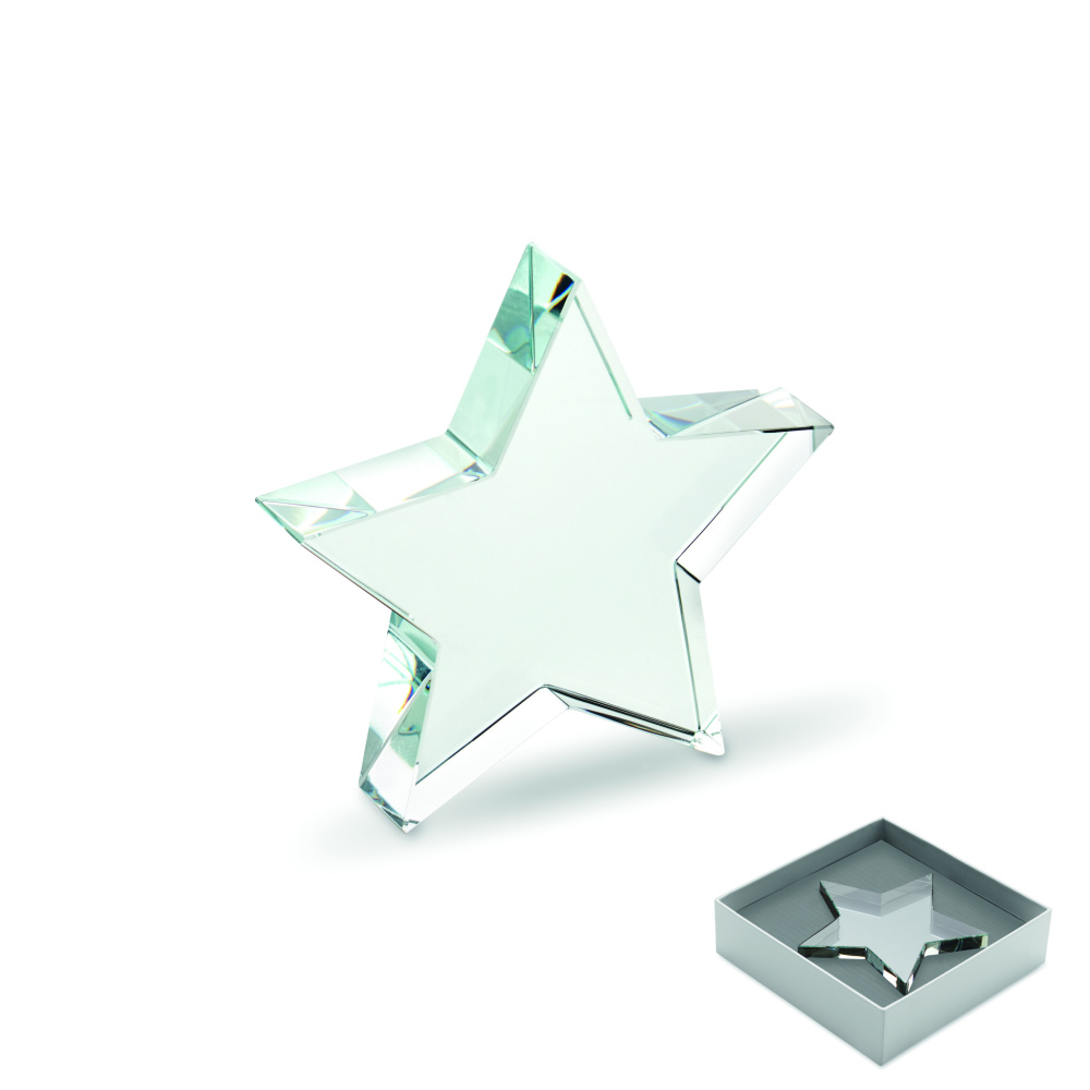 Logotrade promotional item picture of: Glass star award