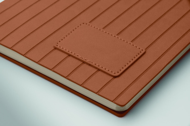 Logo trade promotional products image of: A5 notebook in smokey PU