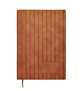 Logo trade promotional items image of: A5 notebook in smokey PU