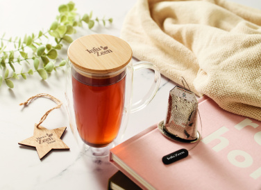 Logotrade advertising product picture of: Double wall glass mug 450ml