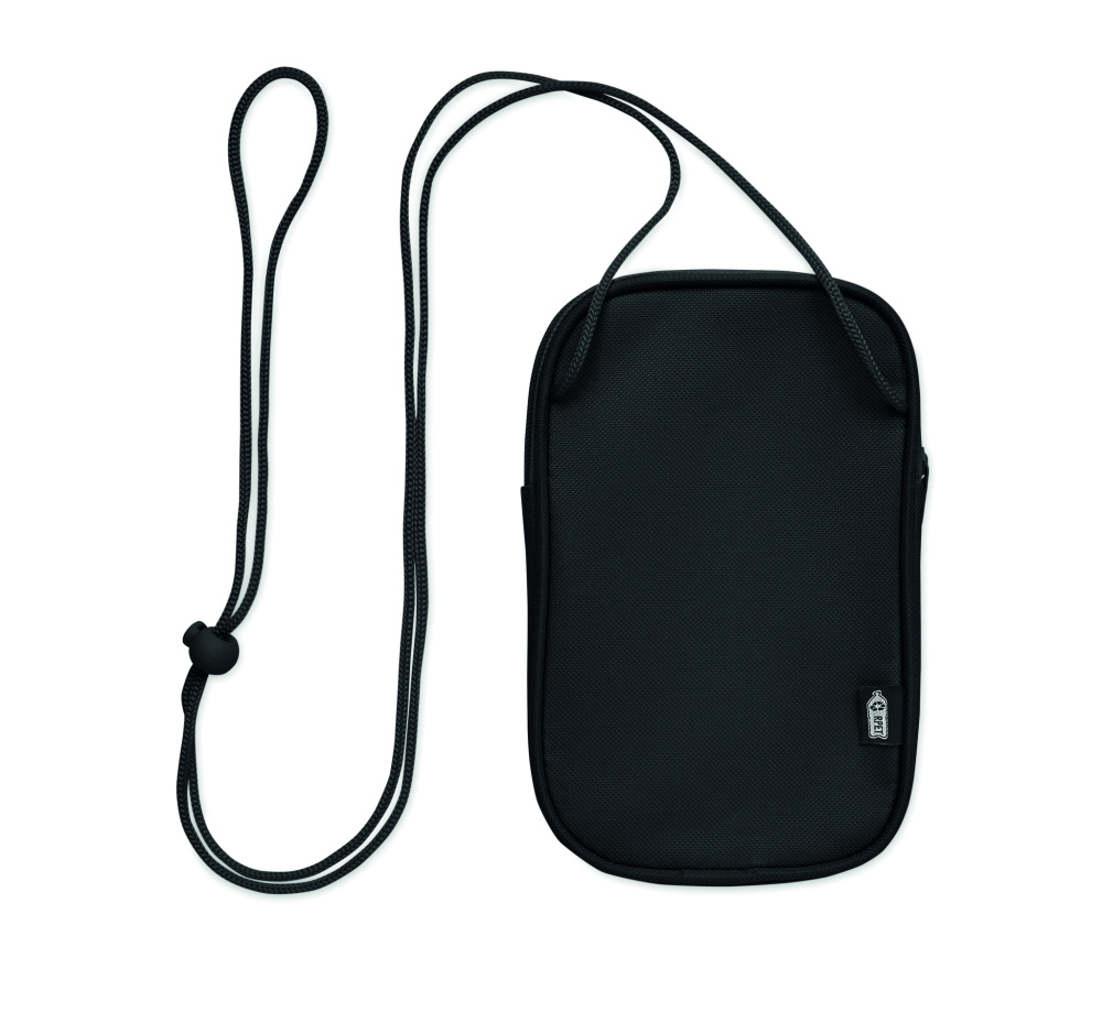 Logo trade promotional items image of: RPET cross body travel pouch