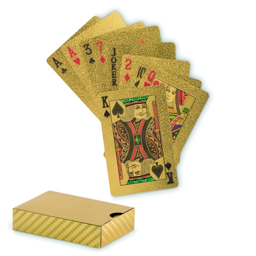 Logo trade promotional giveaways picture of: Waterproof playing cards