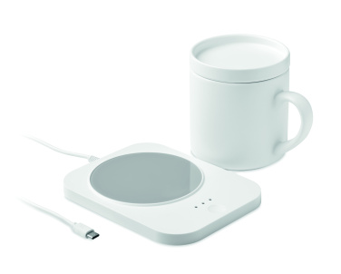 Logotrade advertising product picture of: Wireless charger mug warmer set