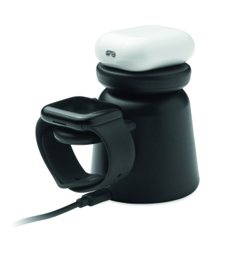 Logotrade corporate gift picture of: 3 in 1 wireless charger 15W