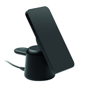 Logo trade corporate gifts image of: 3 in 1 wireless charger 15W