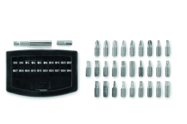 Logo trade promotional items image of: 32 pcs screwdriver bit set