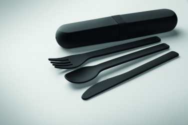 Logo trade promotional item photo of: Cutlery set and case in PLA