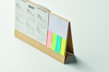 Logo trade promotional gift photo of: Desk calendar with memo pad