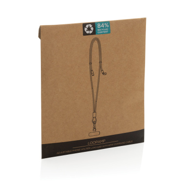 Logotrade promotional items photo of: LoopAmp RCS RPET adjustable phone cord with 60W cable