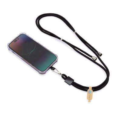 Logotrade promotional giveaways photo of: CarryLoop RCS recycled PET adjustable phone holder lanyard