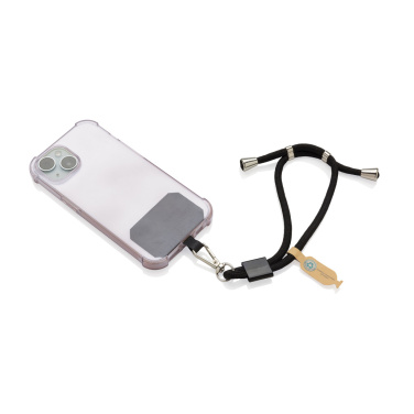 Logotrade promotional gift image of: CarryLoop RCS recycled PET adjustable phone holder wristlet