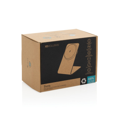 Logotrade promotional product picture of: Terra aluminium 15W magnetic wireless charging phone stand