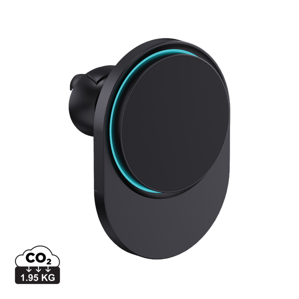 Logotrade business gift image of: PowerCruze RCS rplastic 15W magnetic charging car holder