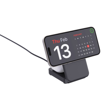 Logo trade promotional giveaway photo of: Urban Vitamin Arcadia RCS rplastic 15W 3in1 magnetic charger