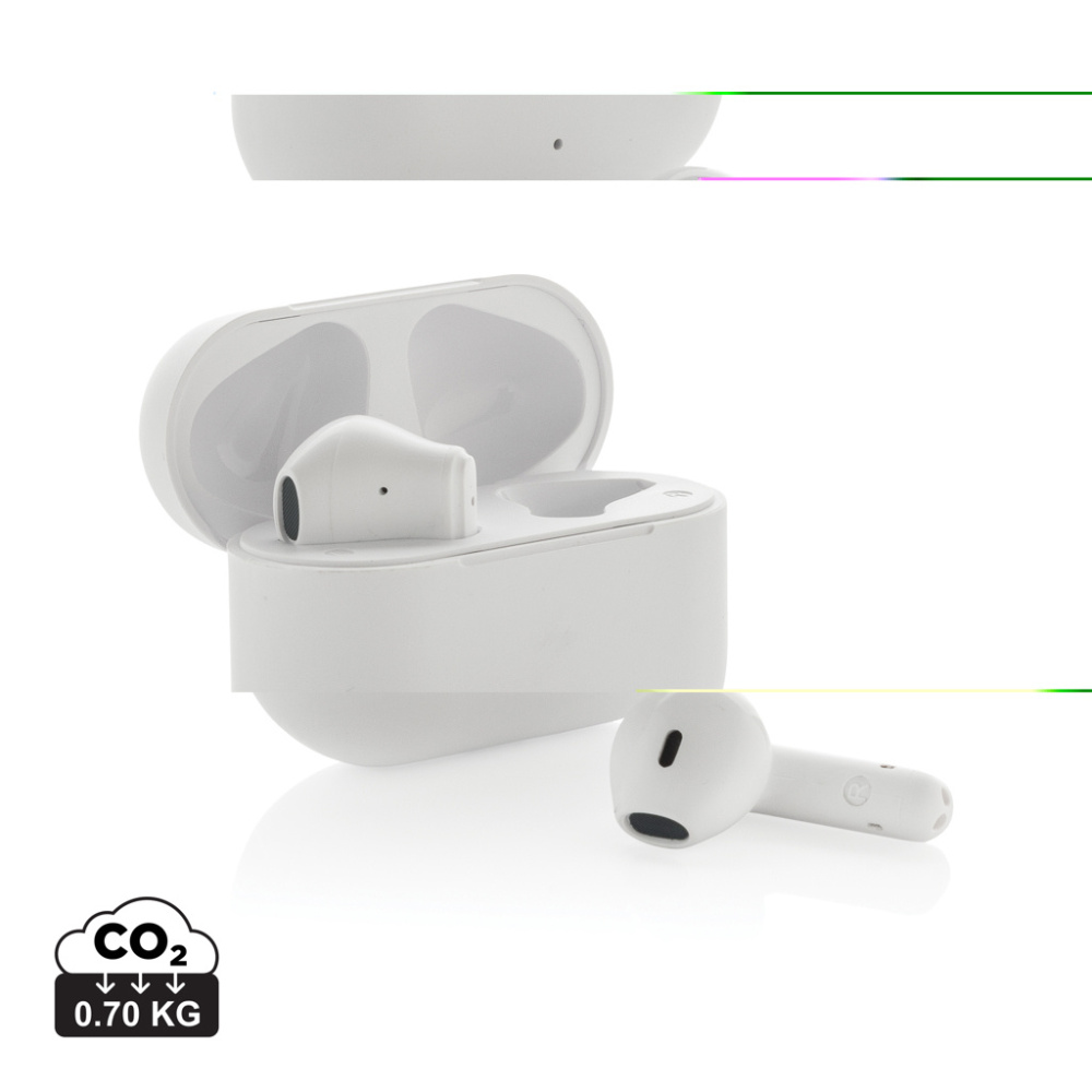 Logotrade promotional product picture of: Tunevo RCS recycled plastic wireless earbuds