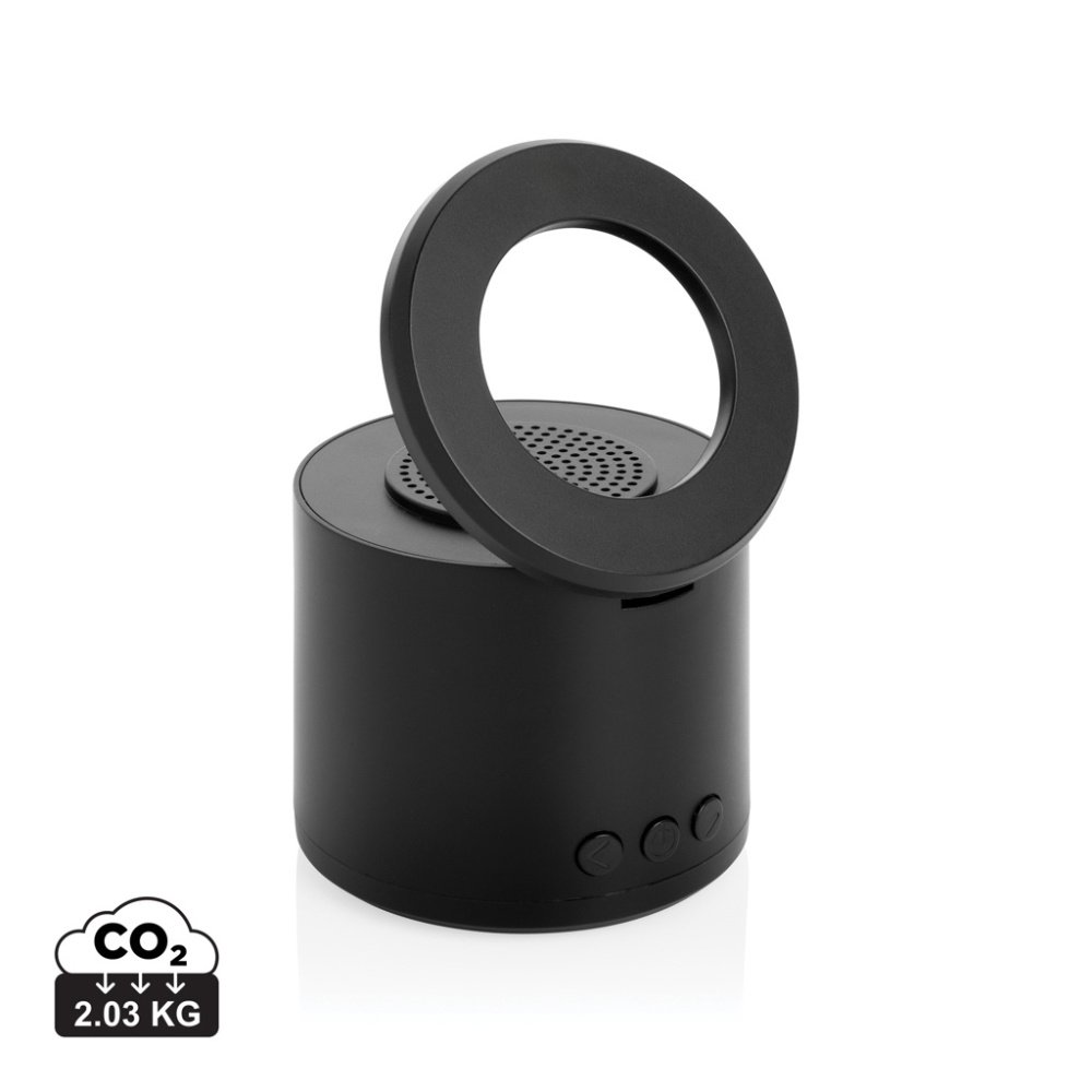 Logo trade promotional gifts picture of: Magpulse RCS recycled plastic 3W speaker w/magnetic holder