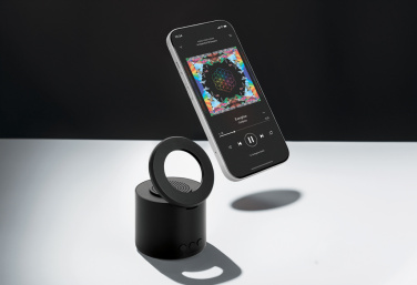 Logotrade advertising product picture of: Magpulse RCS recycled plastic 3W speaker w/magnetic holder