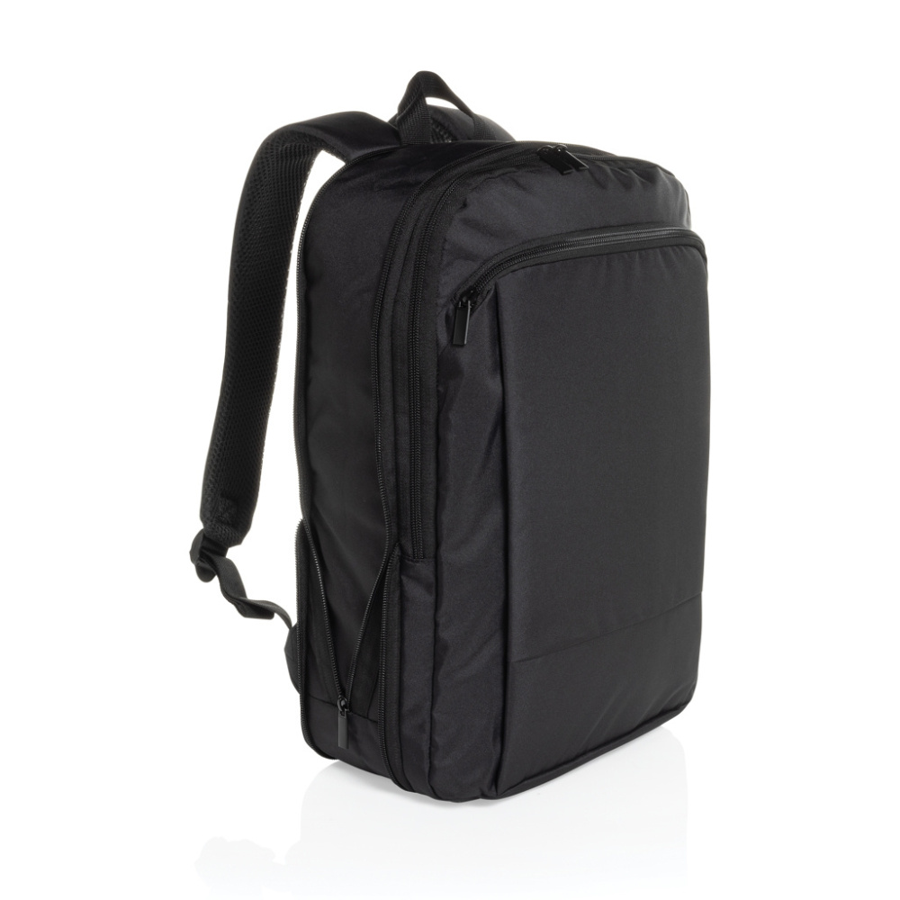 Logo trade promotional gifts image of: Flexpack Aware™ RPET Expandable Slim 15.6" Laptop Backpack