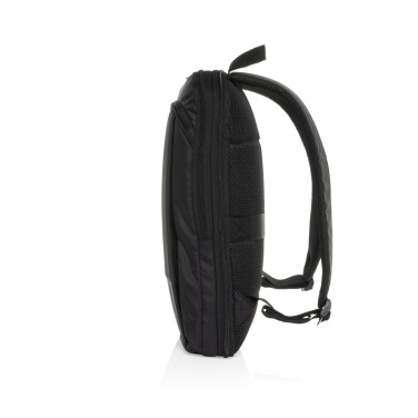 Logotrade corporate gift image of: Flexpack Aware™ RPET Expandable Slim 15.6" Laptop Backpack
