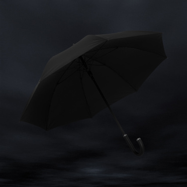 Logotrade business gift image of: Swiss Peak Vero Aware™ RPET 25” umbrella w luxe handle