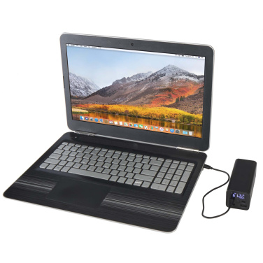 Logotrade promotional giveaway image of: Acamar 20.000 mAh 70W recycled aluminium laptop power bank