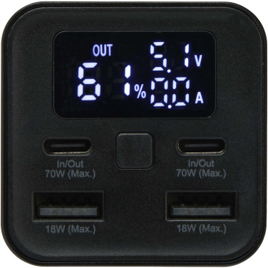 Logotrade promotional gift image of: Acamar 20.000 mAh 70W recycled aluminium laptop power bank