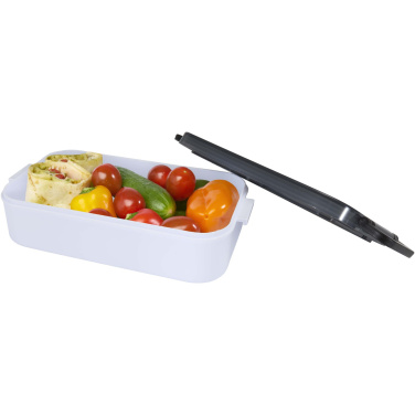 Logo trade advertising products image of: Snappy lunch box and cutlery set