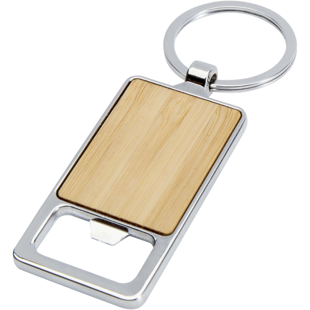 Logo trade promotional products picture of: Snapper bamboo keychain with bottle opener