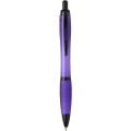 Nash recycled plastic ballpoint pen with black trims (black ink), Purple