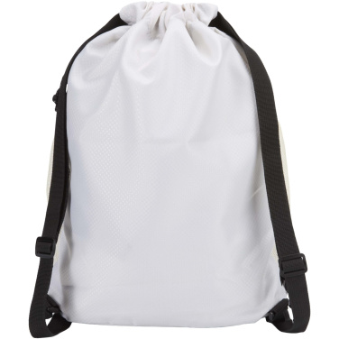 Logo trade promotional giveaway photo of: Nomad GRS recycled sports drawstring bag with bottom compartment 18L