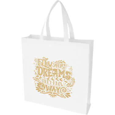 Logo trade promotional items image of: EcoSeal GRS recycled nonwoven gusset tote bag 12L