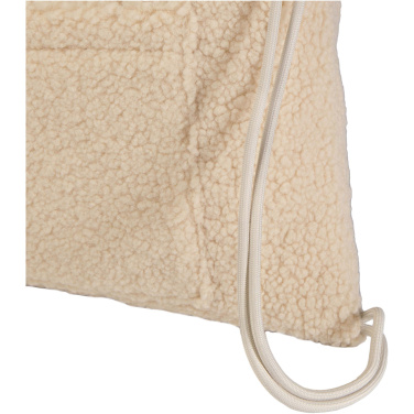 Logotrade advertising products photo of: Bear GRS recycled sherpa drawstring backpack 9L